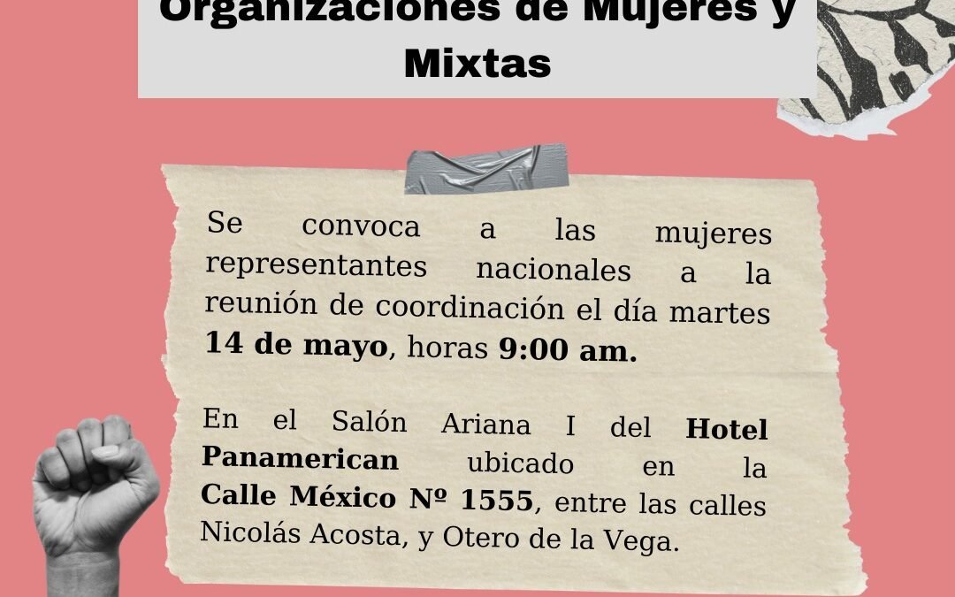 Reunión de Articulación Nacional de Organizaciones de Mujeres y Mixtas