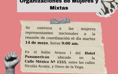 Reunión de Articulación Nacional de Organizaciones de Mujeres y Mixtas